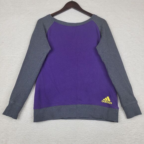 adidas Tops - Adidas Sweatshirt Womens XS Purple Gray Long Sleeve‎ Stretch Pullover